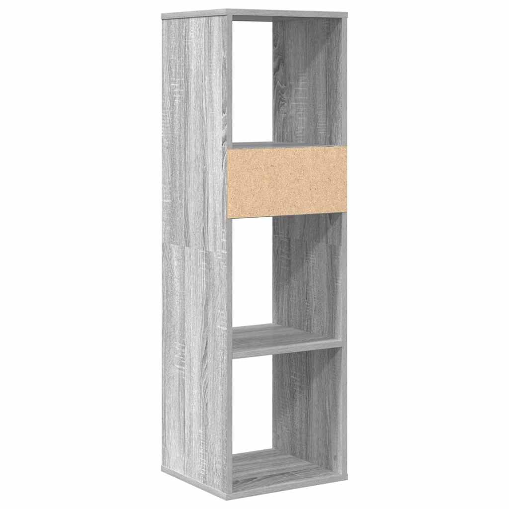 Bookshelf Gray Sonoma 34x31x112 cm Wood Material