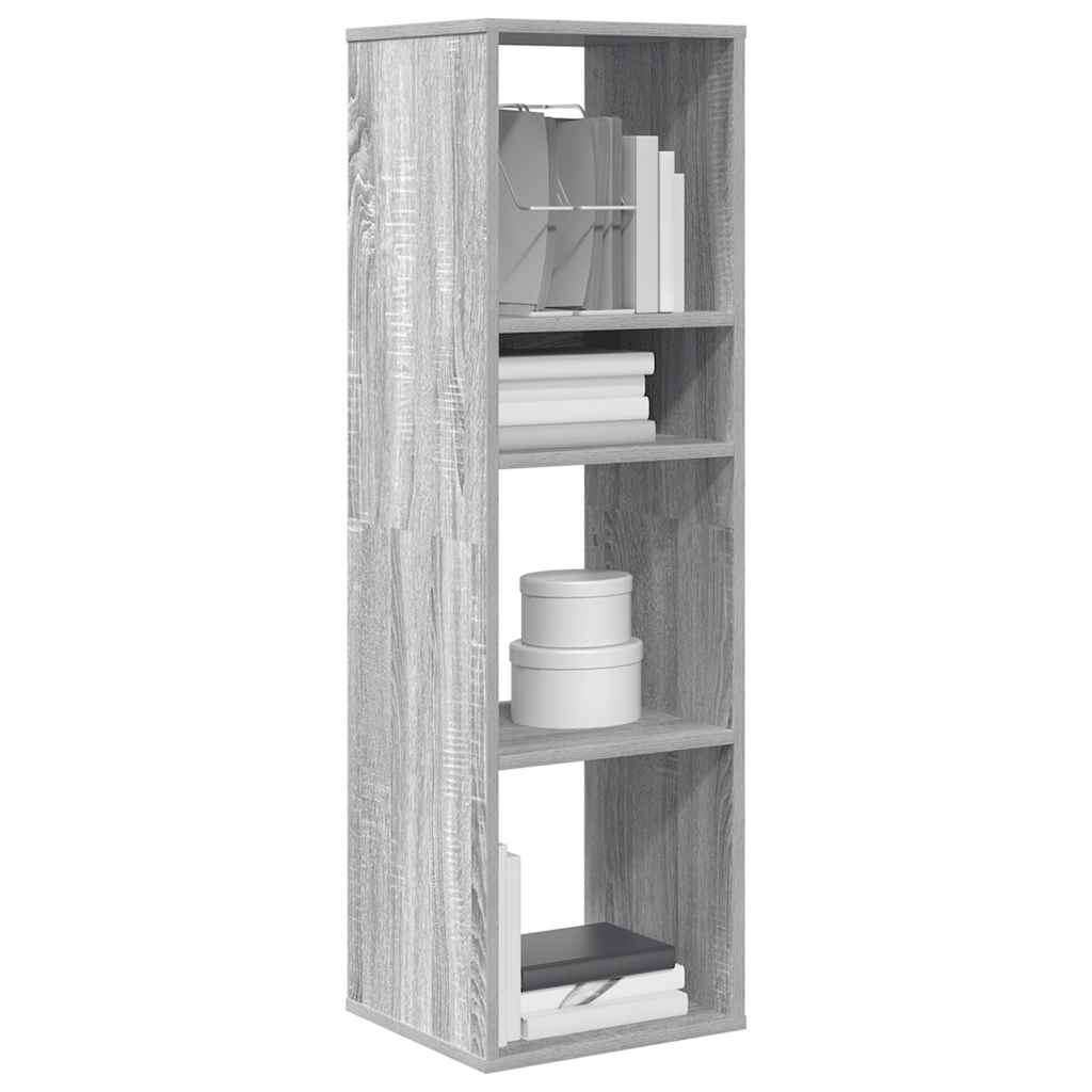 Bücherregal Grau Sonoma 34x31x112 cm Holzwerkstoff