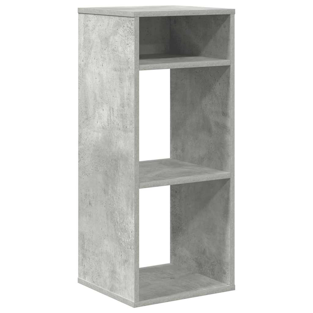 Bookshelf Concrete Grey 34x31x80 cm Wood Material