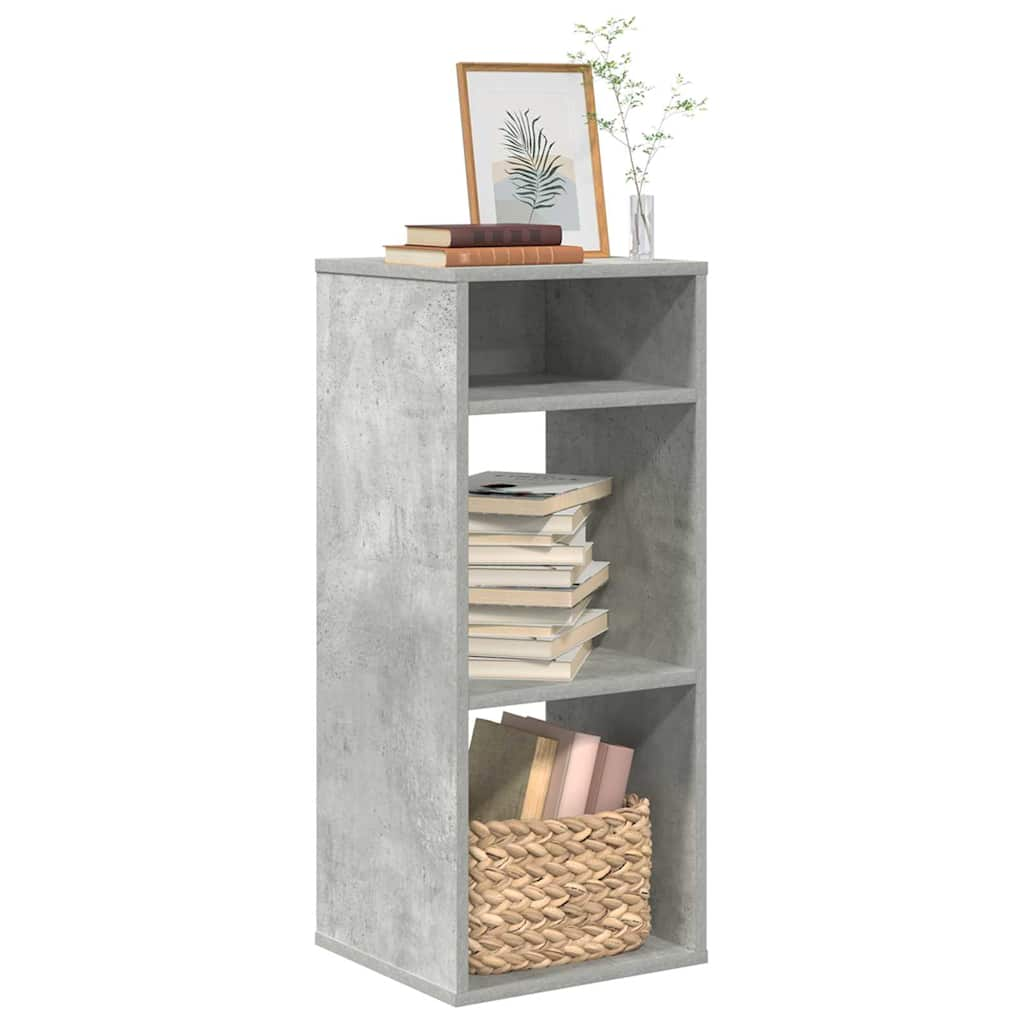 Bookshelf Concrete Grey 34x31x80 cm Wood Material