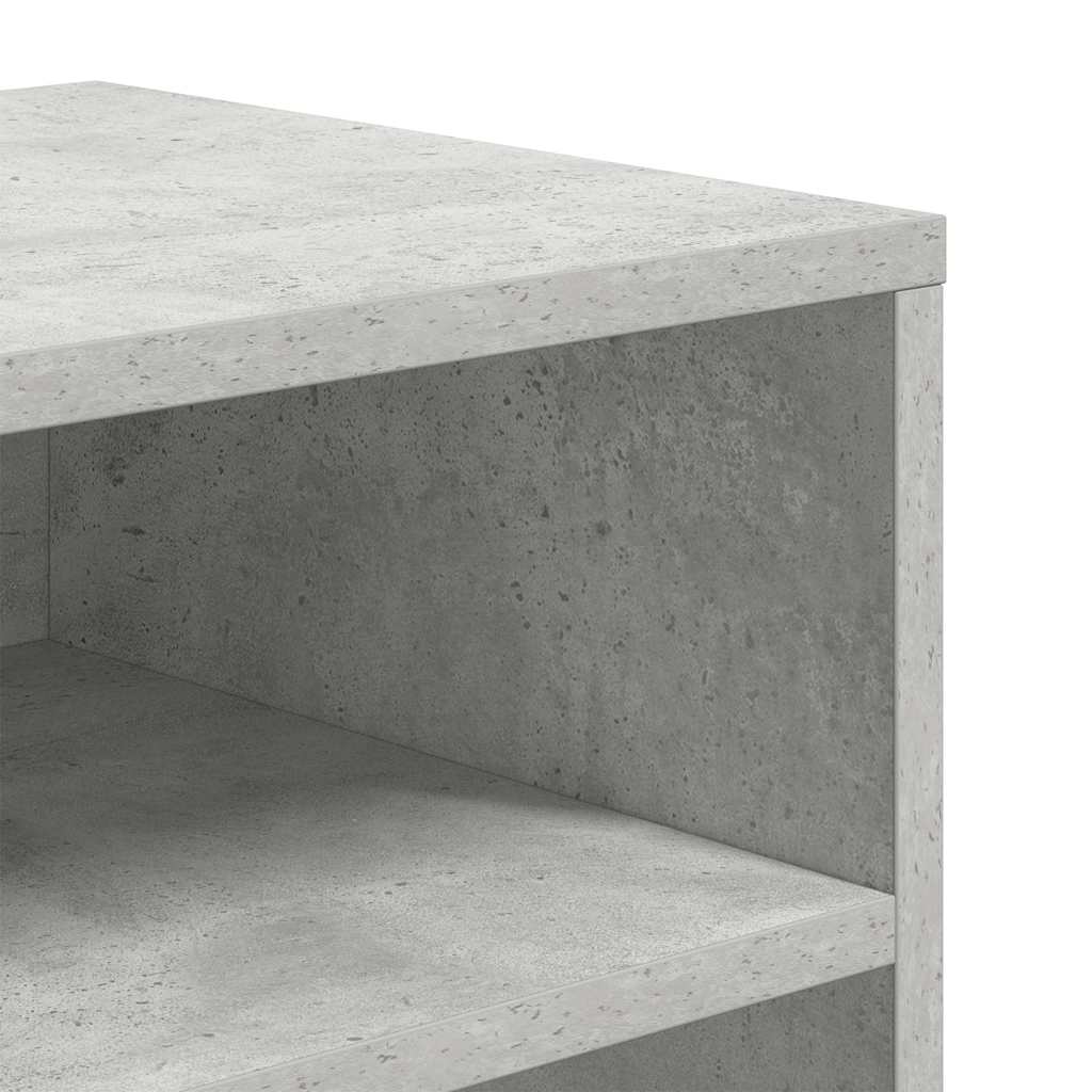 Bookshelf Concrete Grey 66x31x80 cm Wood Material