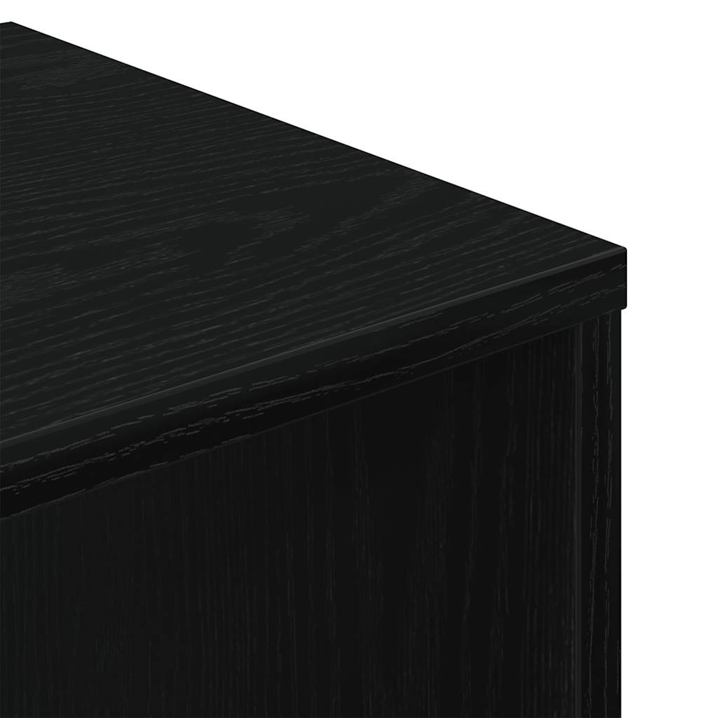 Bücherregal Schwarz 34x31x112 cm Holzwerkstoff