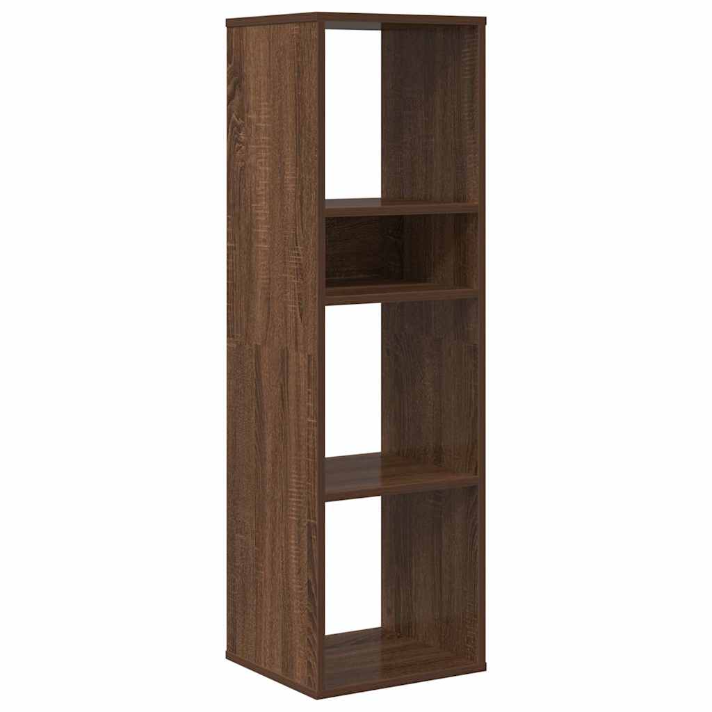 Bookshelf Brown Oak Look 34x31x112 cm Wood Material