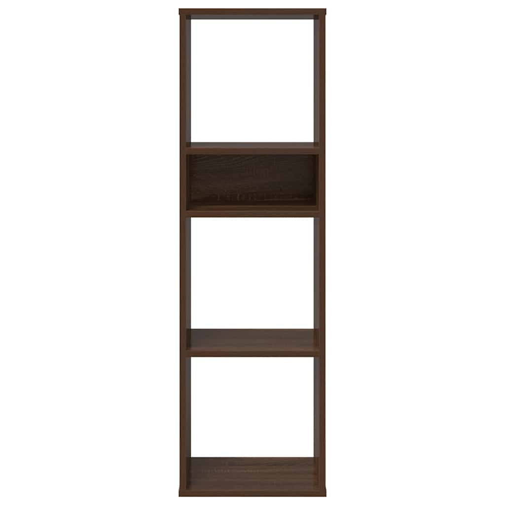 Bücherregal Braun Eichen-Optik 34x31x112 cm Holzwerkstoff