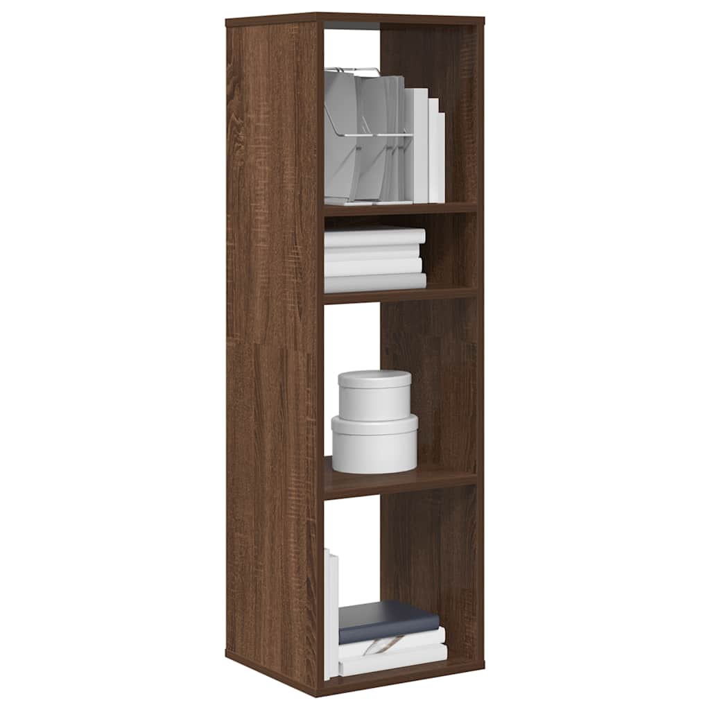 Bookshelf Brown Oak Look 34x31x112 cm Wood Material