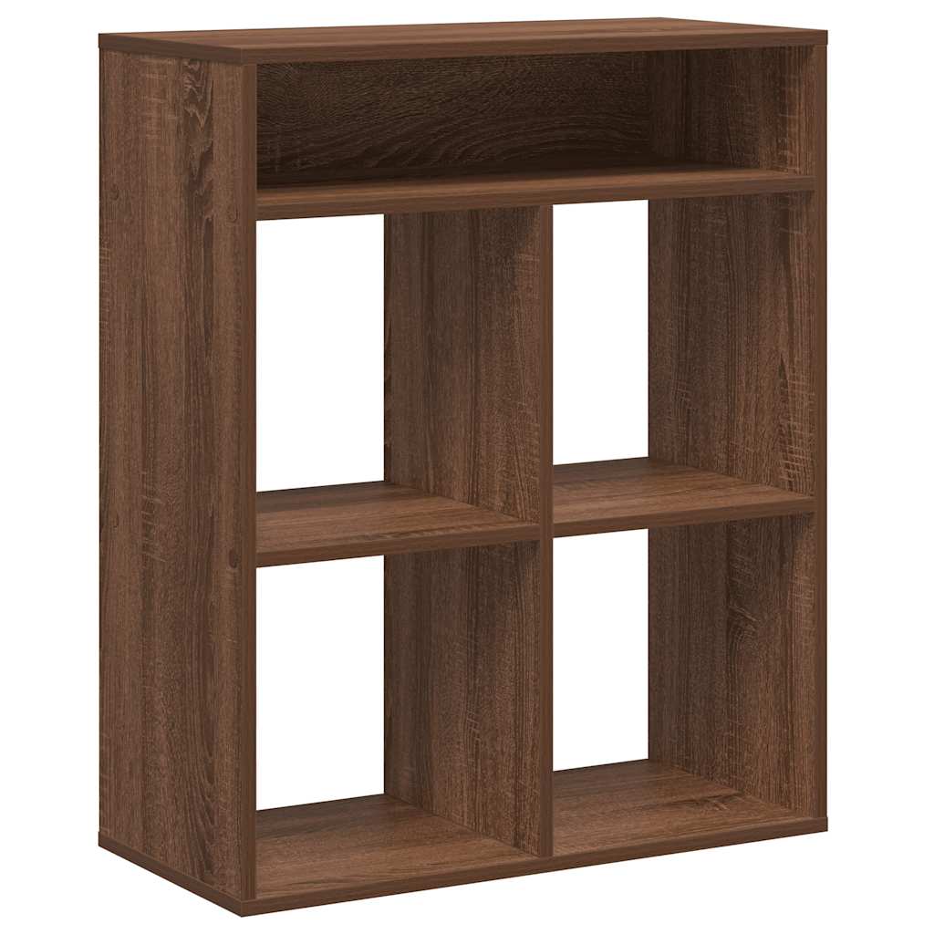 Bookshelf Brown Oak Look 66x31x80 cm Wood Material