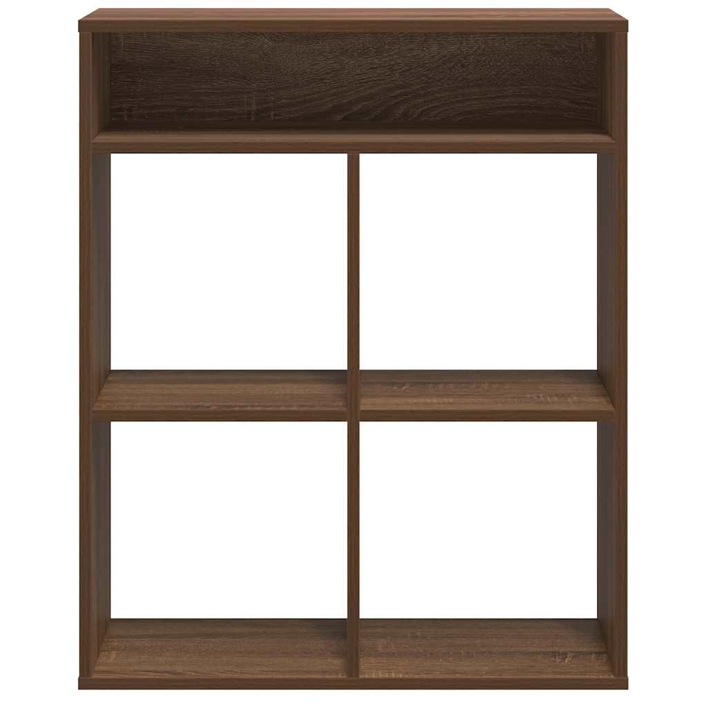 Bookshelf Brown Oak Look 66x31x80 cm Wood Material