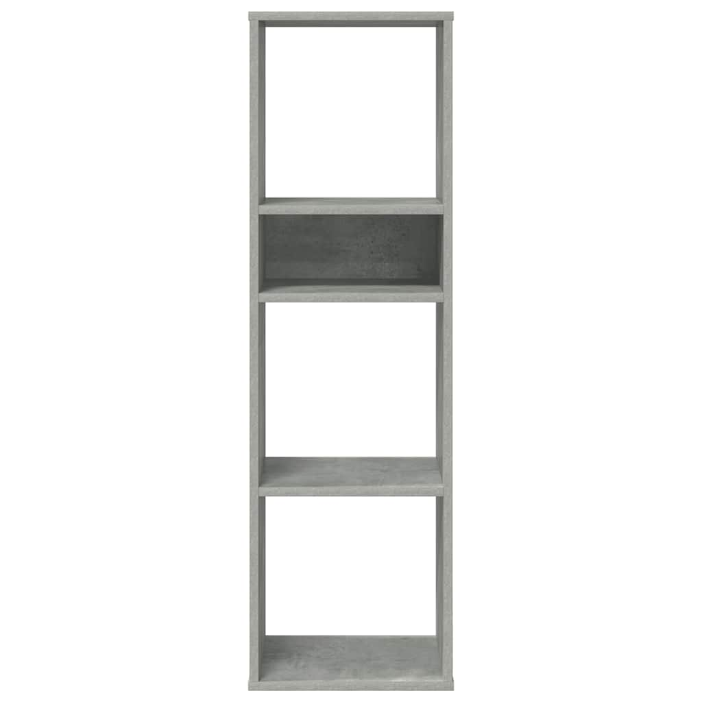 Bookshelf Concrete Grey 34x31x112 cm Wood Material