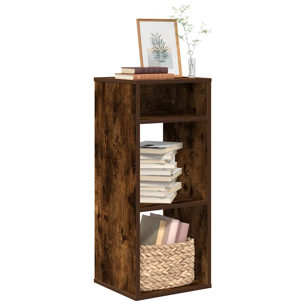 Bookshelf Smoked Oak 34x31x80 cm Wood Material