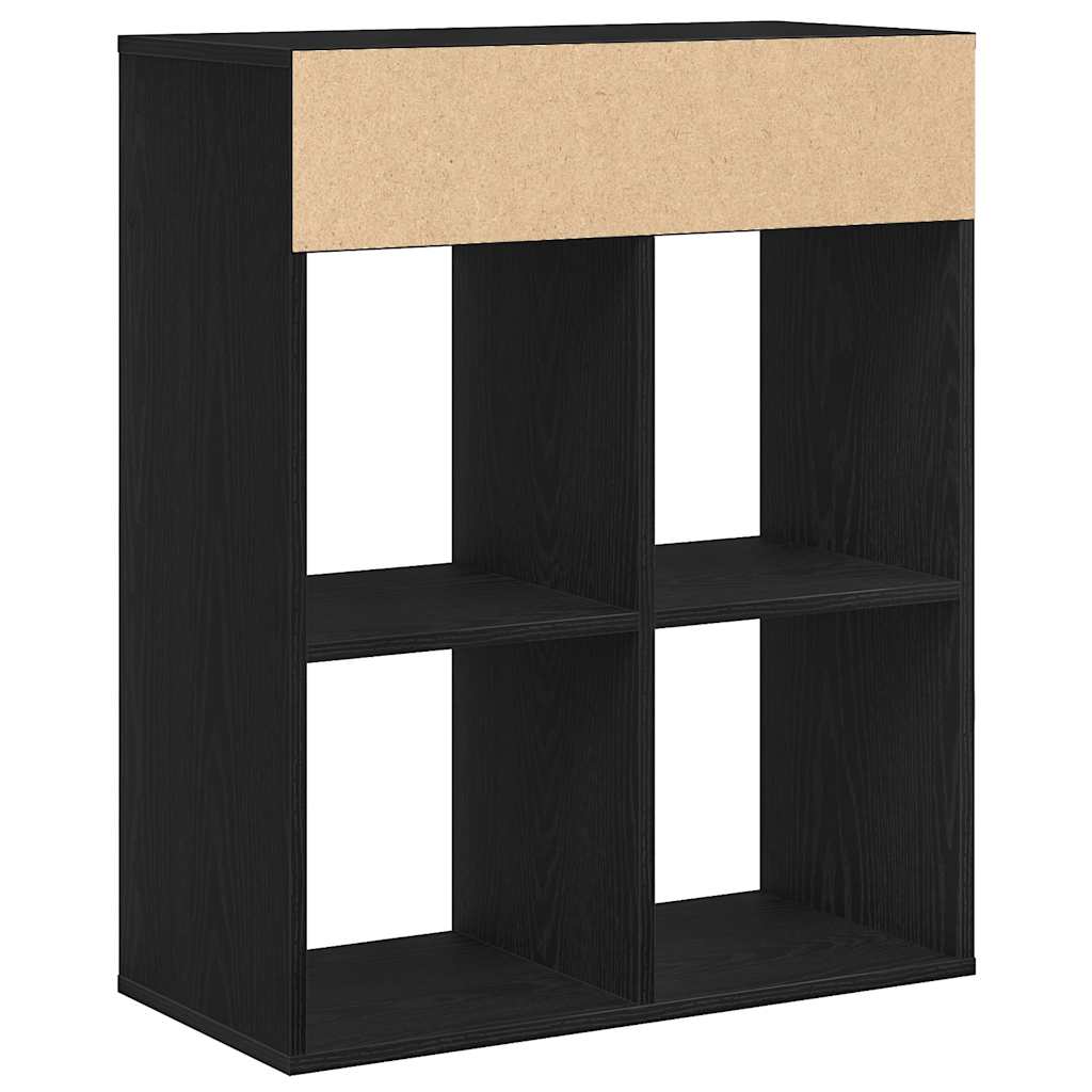 Bookshelf Black 66x31x80 cm Wood Material