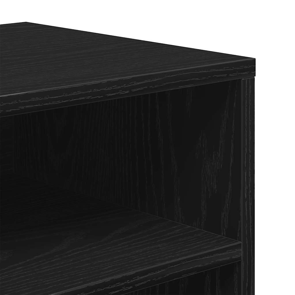 Bookshelf Black 66x31x80 cm Wood Material