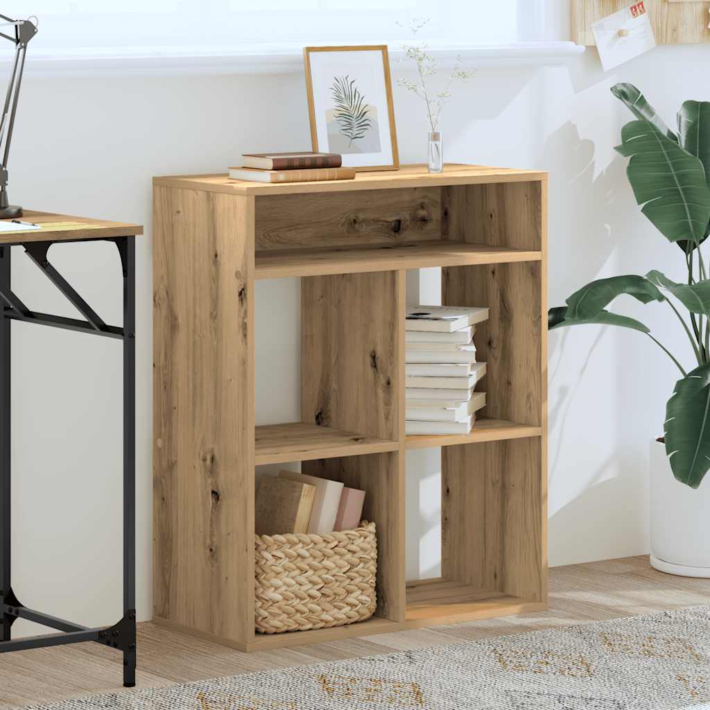 Bookshelf Artisan Oak 66x31x80 cm Wood Material