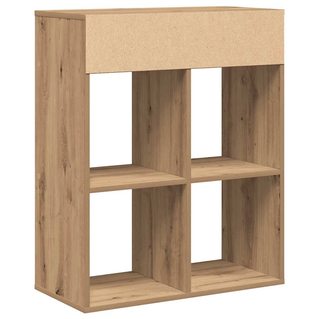 Bookshelf Artisan Oak 66x31x80 cm Wood Material