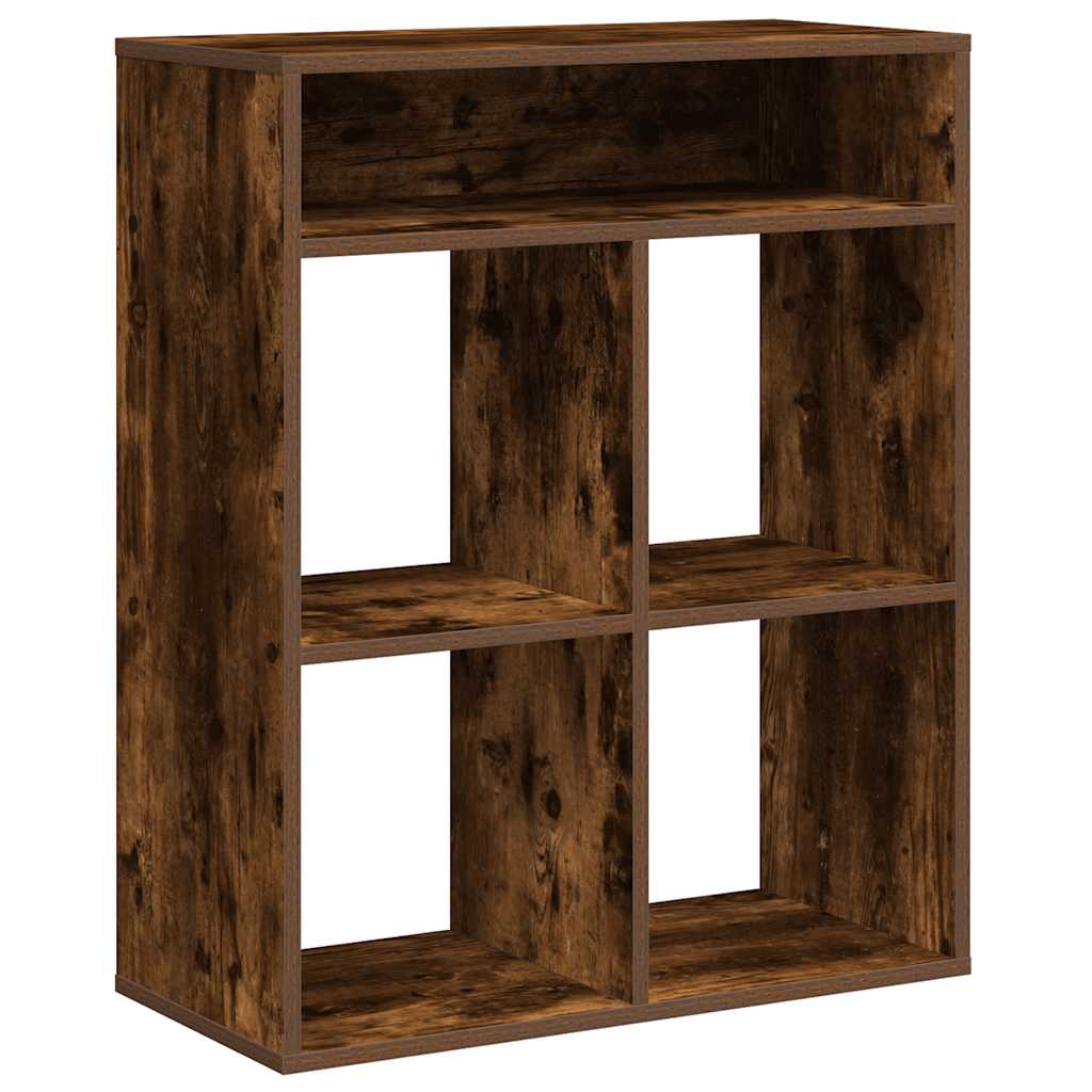 Bookshelf Smoked Oak 66x31x80 cm Wood Material