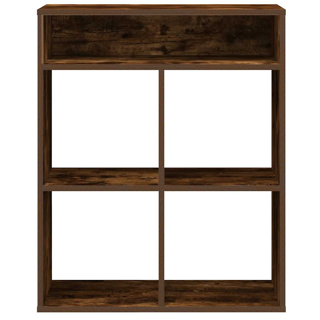 Bookshelf Smoked Oak 66x31x80 cm Wood Material