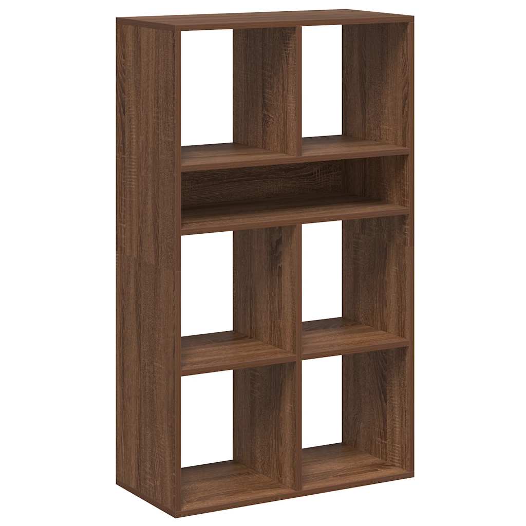 Bookshelf Brown Oak Look 66x31x112 cm Wood Material