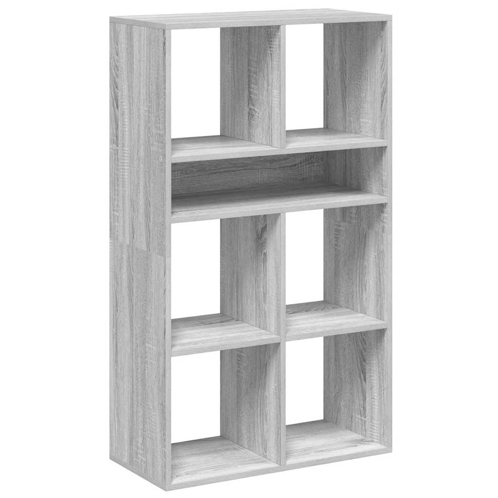 Bücherregal Grau Sonoma 66x31x112 cm Holzwerkstoff