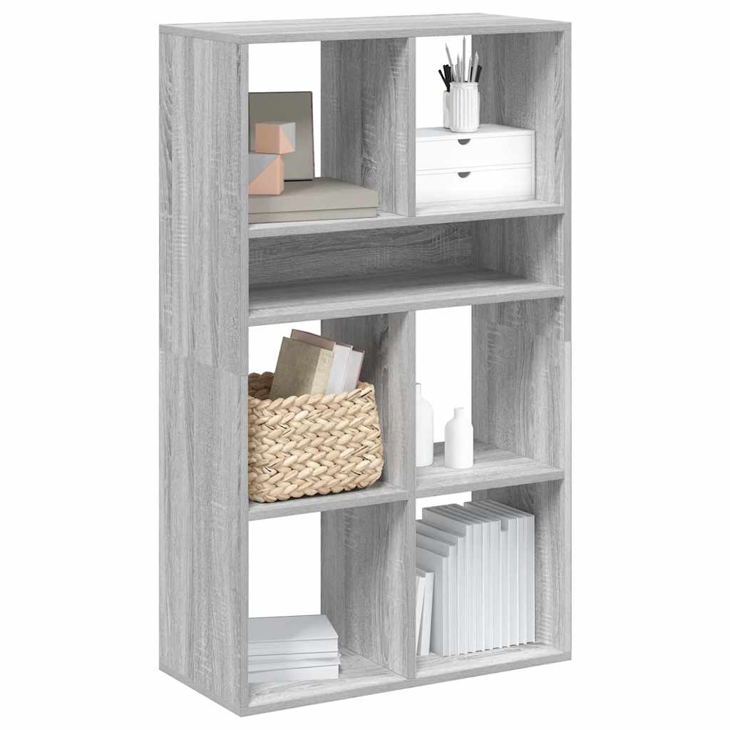 Bücherregal Grau Sonoma 66x31x112 cm Holzwerkstoff