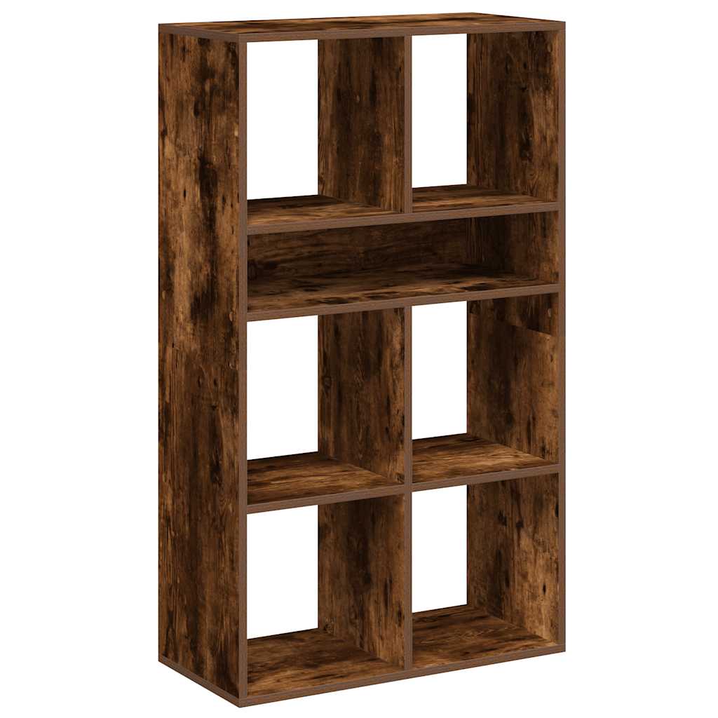 Bookshelf Smoked Oak 66x31x112 cm Wood Material