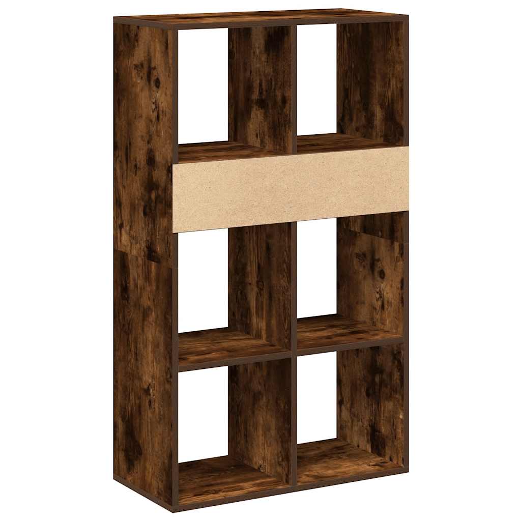 Bookshelf Smoked Oak 66x31x112 cm Wood Material