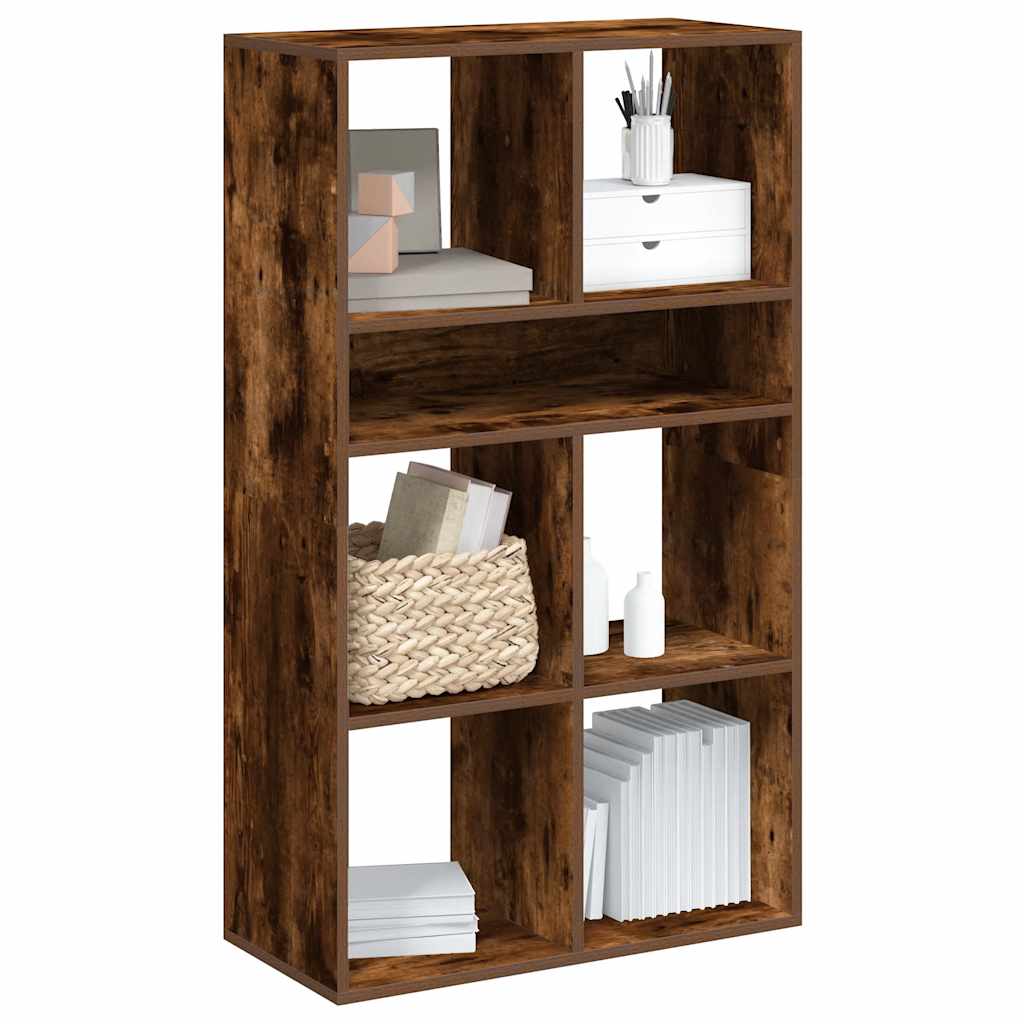 Bookshelf Smoked Oak 66x31x112 cm Wood Material