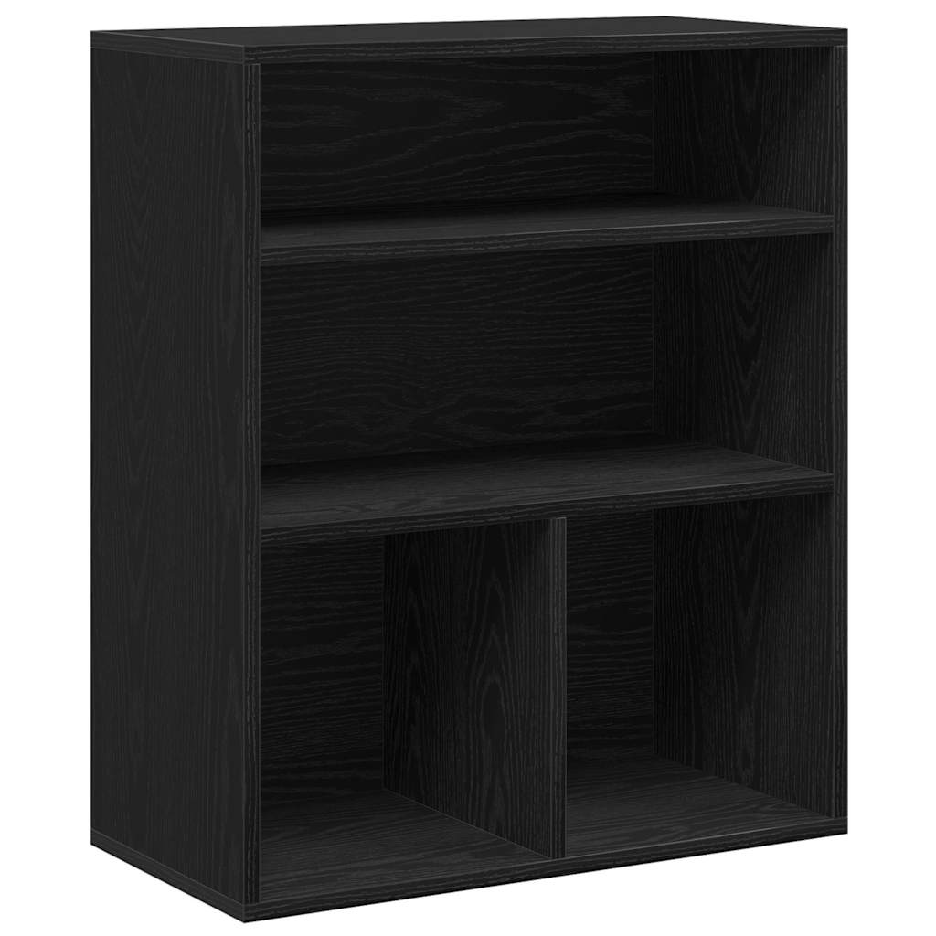 Bücherregal Schwarz 60x30x71,5 cm Holzwerkstoff