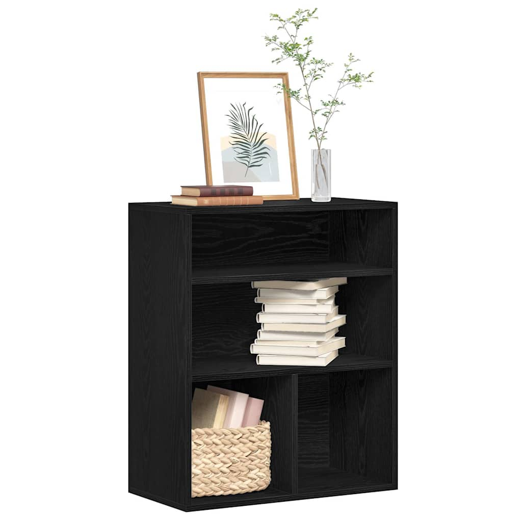 Bookshelf Black 60x30x71.5 cm Wood Material