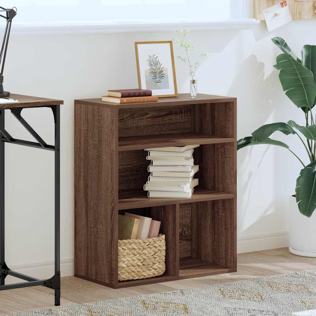 Bookshelf Brown Oak Look 60x30x71.5 cm Wood Material