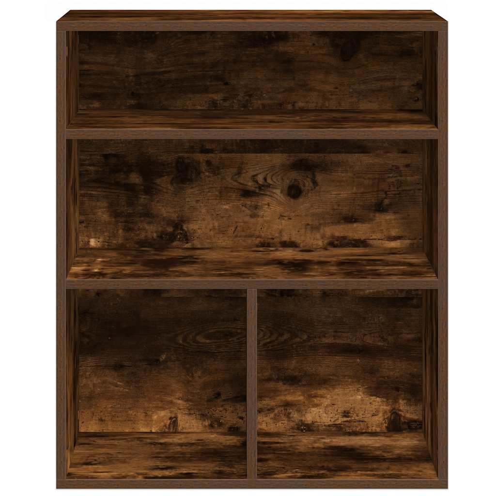 Bookshelf Smoked Oak 60x30x71.5 cm Wood Material