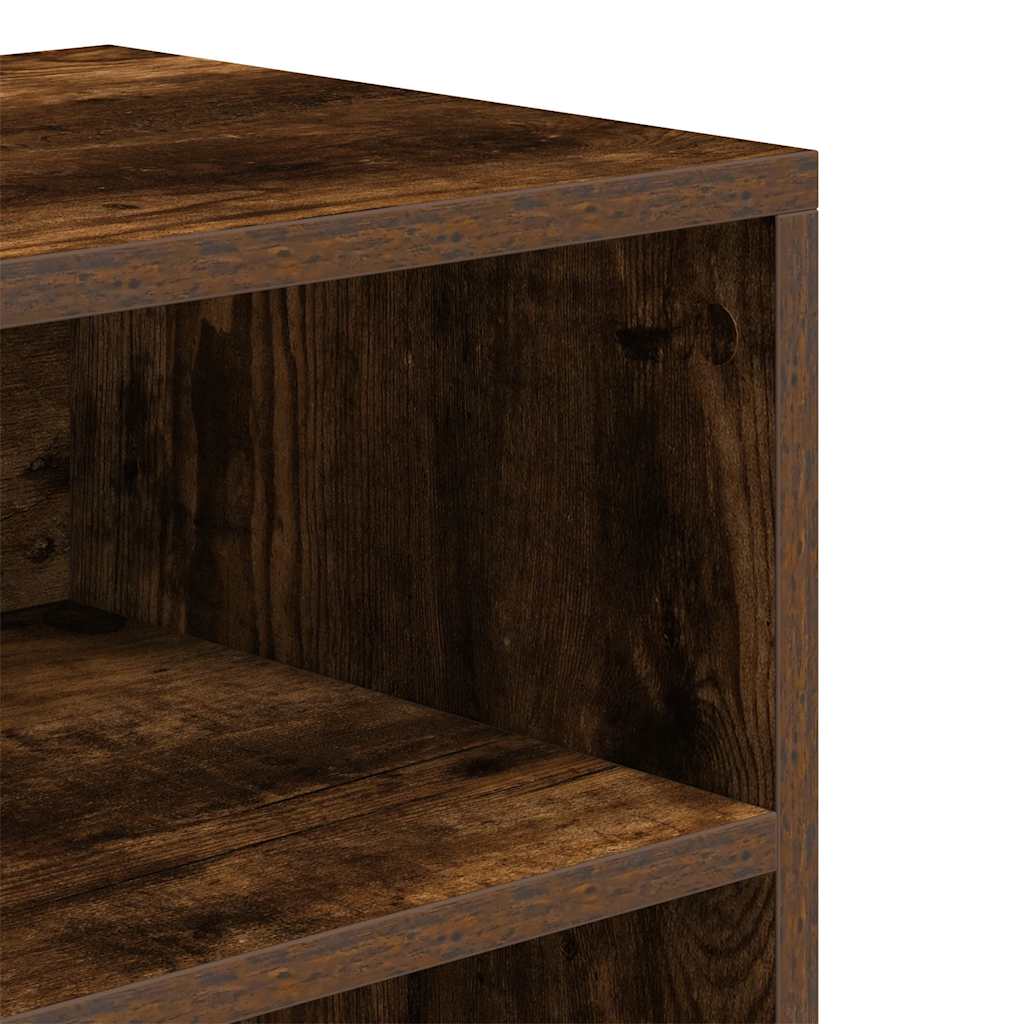 Bookshelf Smoked Oak 60x30x71.5 cm Wood Material