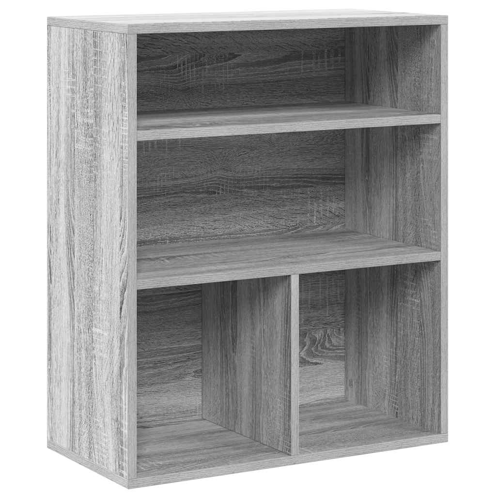 Bücherregal Grau Sonoma 60x30x71,5 cm Holzwerkstoff