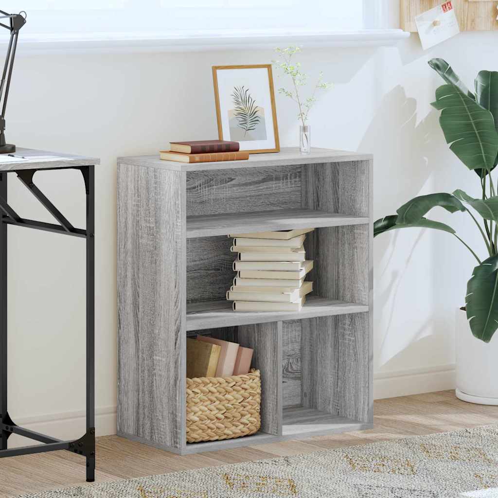 Bookshelf Gray Sonoma 60x30x71.5 cm Wood Material