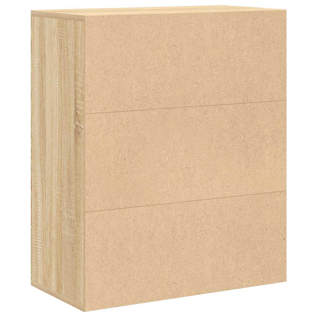 Bücherregal Sonoma-Eiche 60x30x71,5 cm Holzwerkstoff