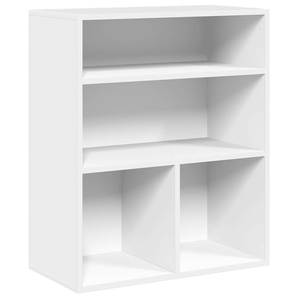 Bücherregal Weiß 60x30x71,5 cm Holzwerkstoff