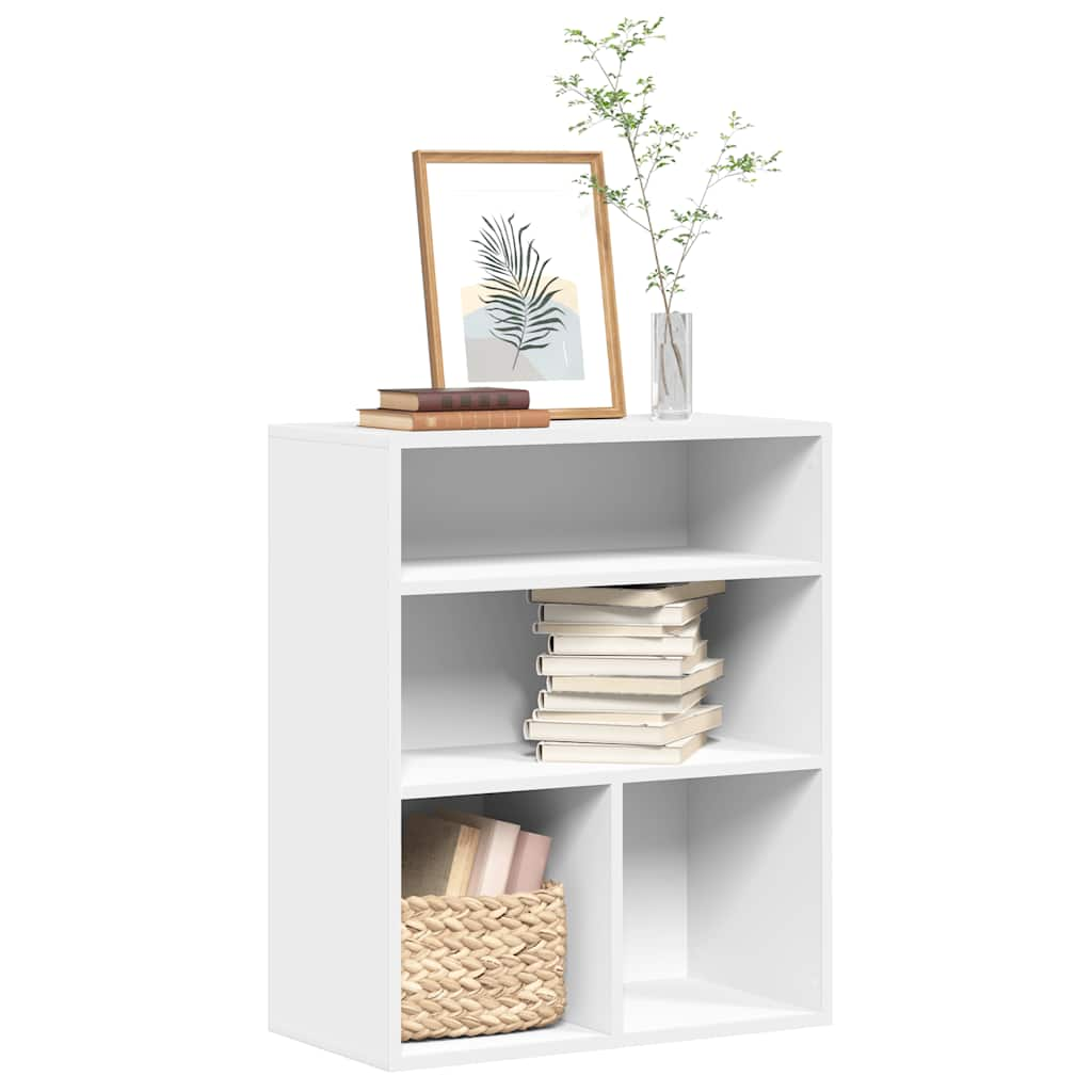 Bookshelf White 60x30x71.5 cm Wood Material