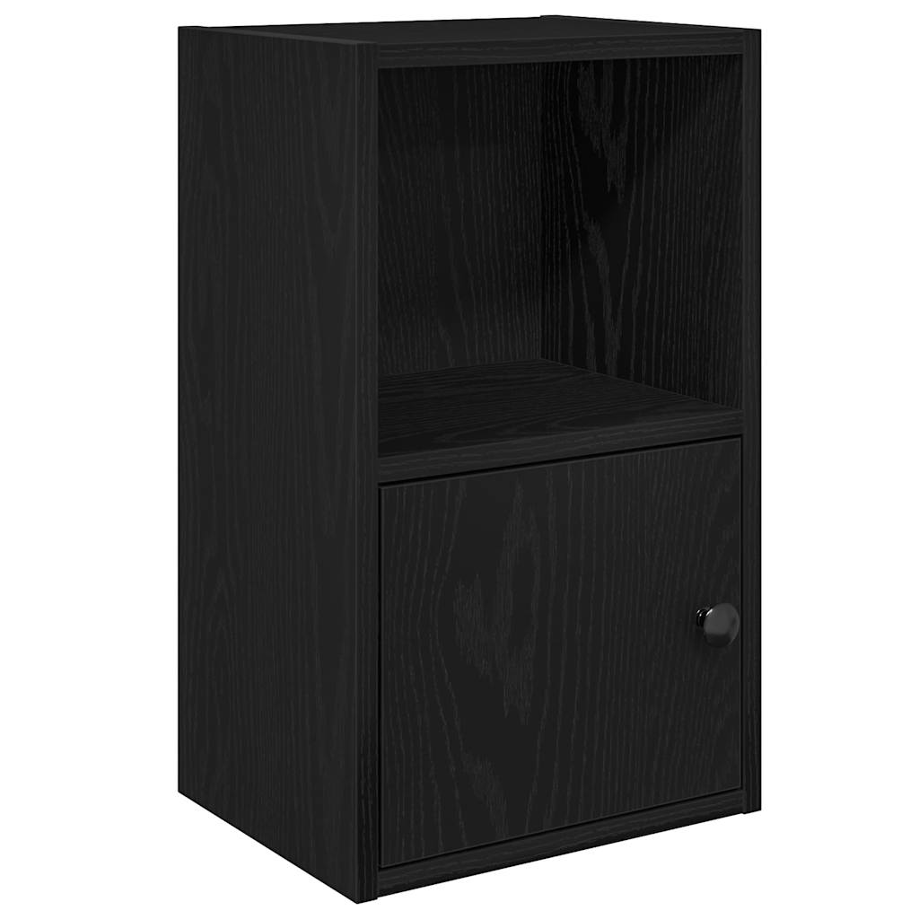 Bookshelf Black Oak Look 31x24x52 cm Wood Material