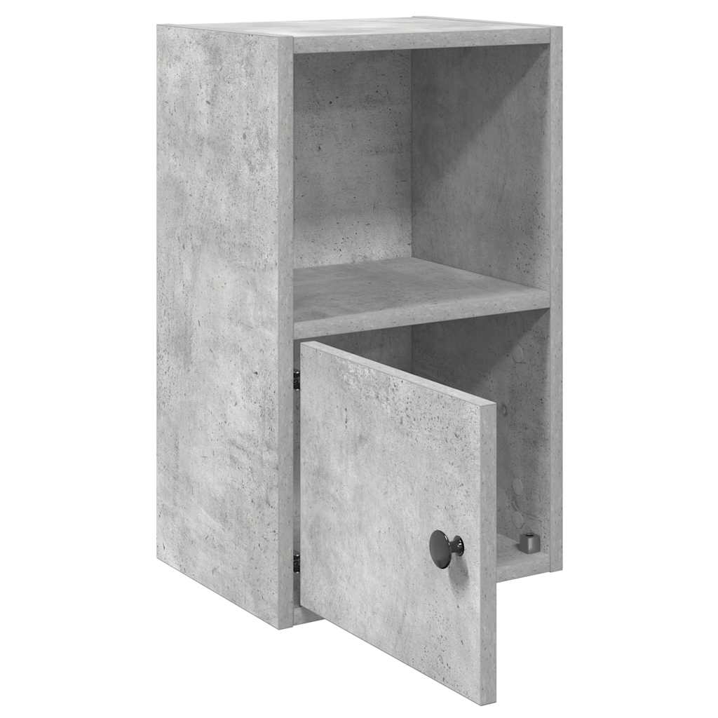 Bookshelf Concrete Grey 31x24x52 cm Wood Material