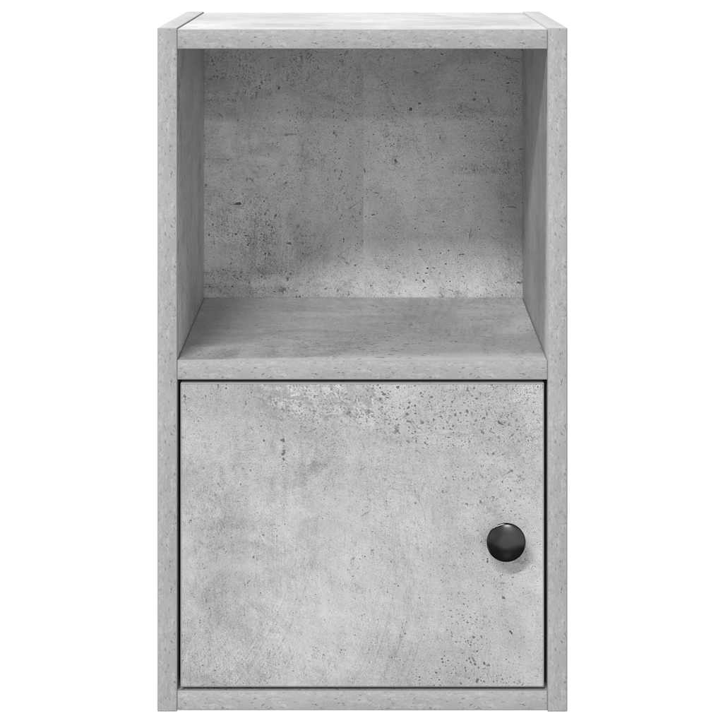 Bookshelf Concrete Grey 31x24x52 cm Wood Material