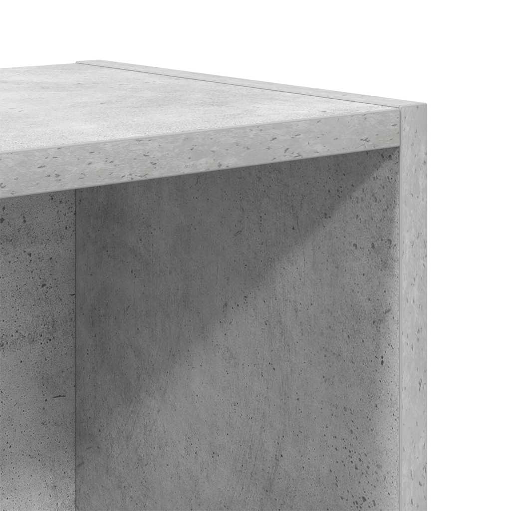 Bookshelf Concrete Grey 31x24x52 cm Wood Material