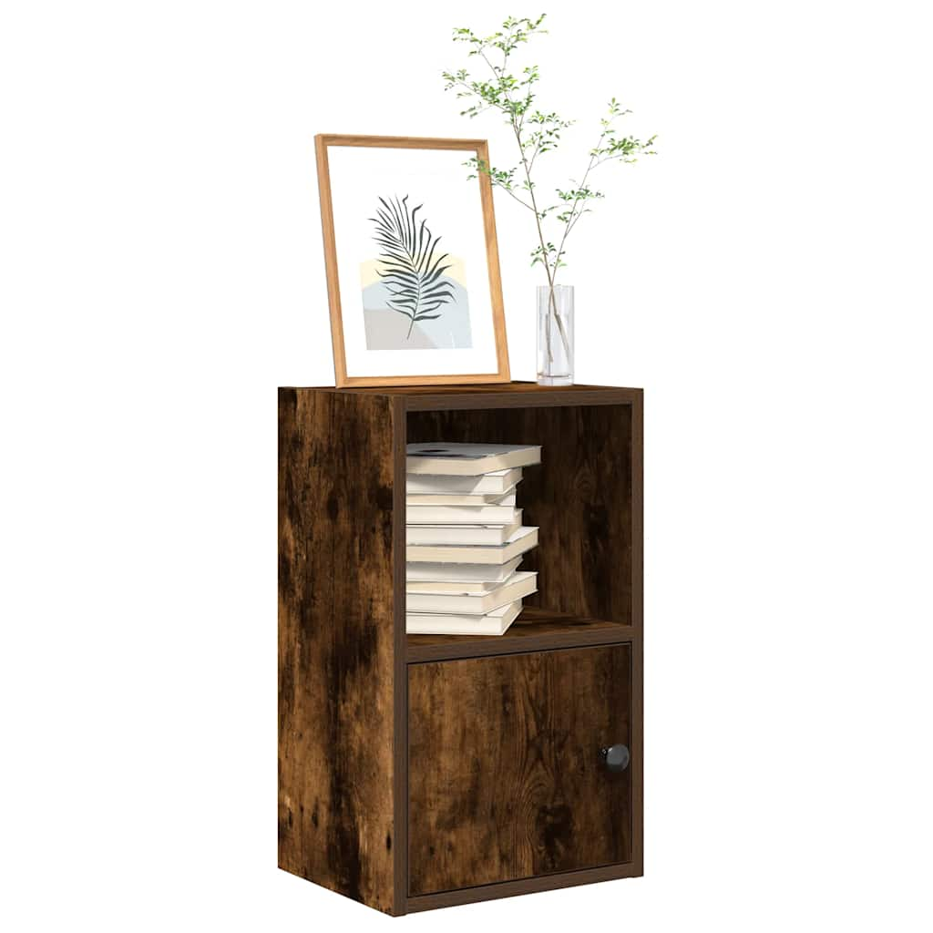 Bookshelf Smoked Oak 31x24x52 cm Wood Material