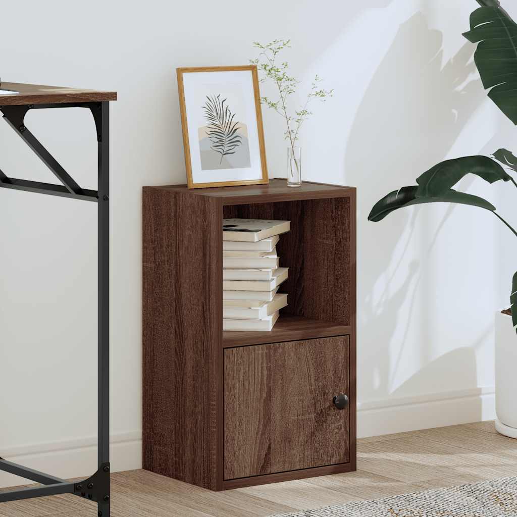 Bookshelf Brown Oak Look 31x24x52 cm Wood Material