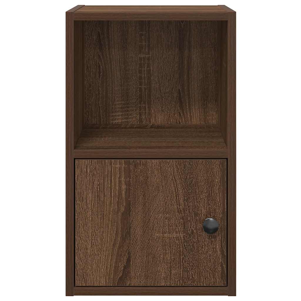 Bookshelf Brown Oak Look 31x24x52 cm Wood Material