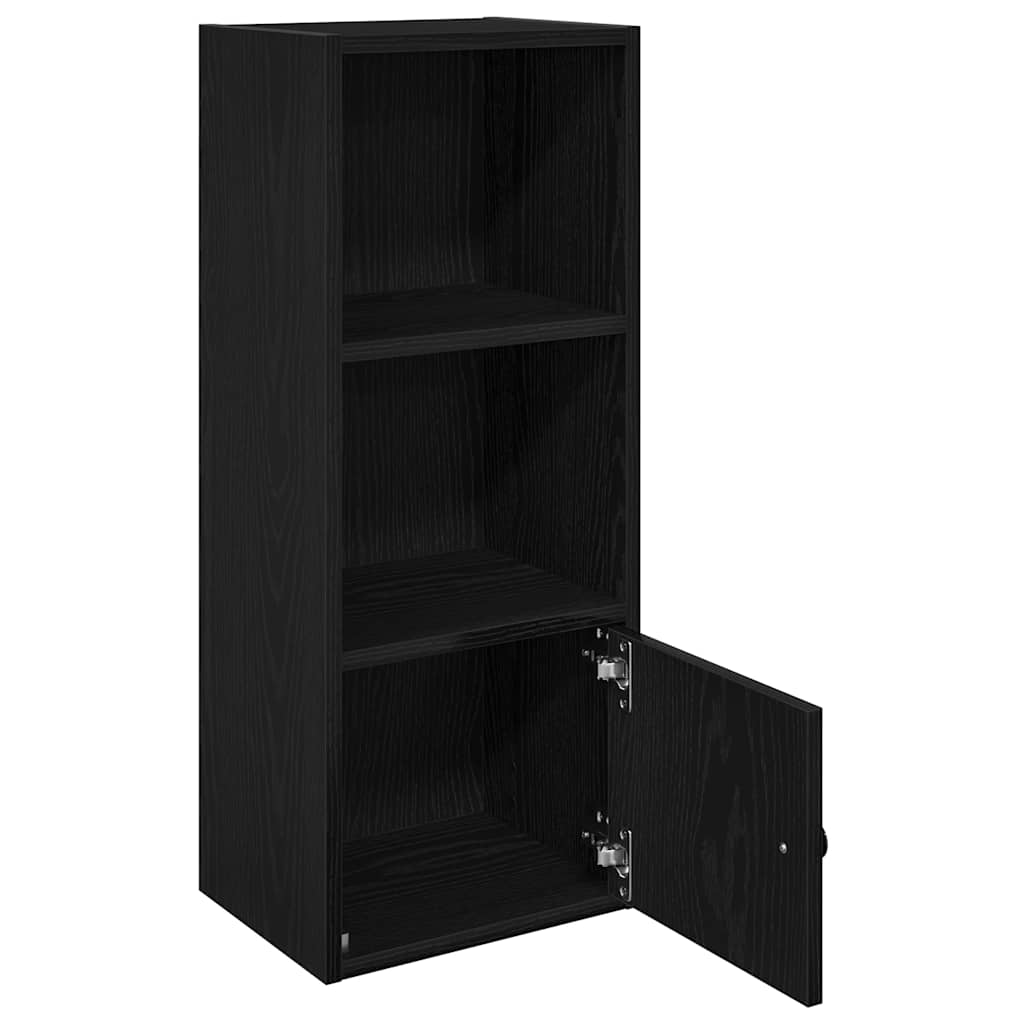 Bookshelf Black Oak Look 31x24x77 cm Wood Material