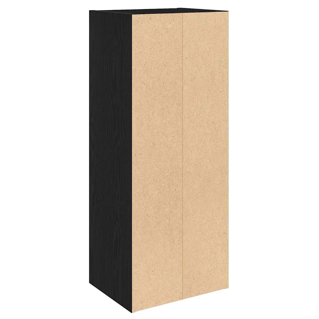 Bookshelf Black Oak Look 31x24x77 cm Wood Material