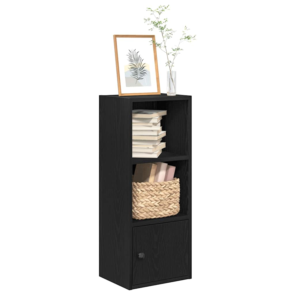 Bookshelf Black Oak Look 31x24x77 cm Wood Material