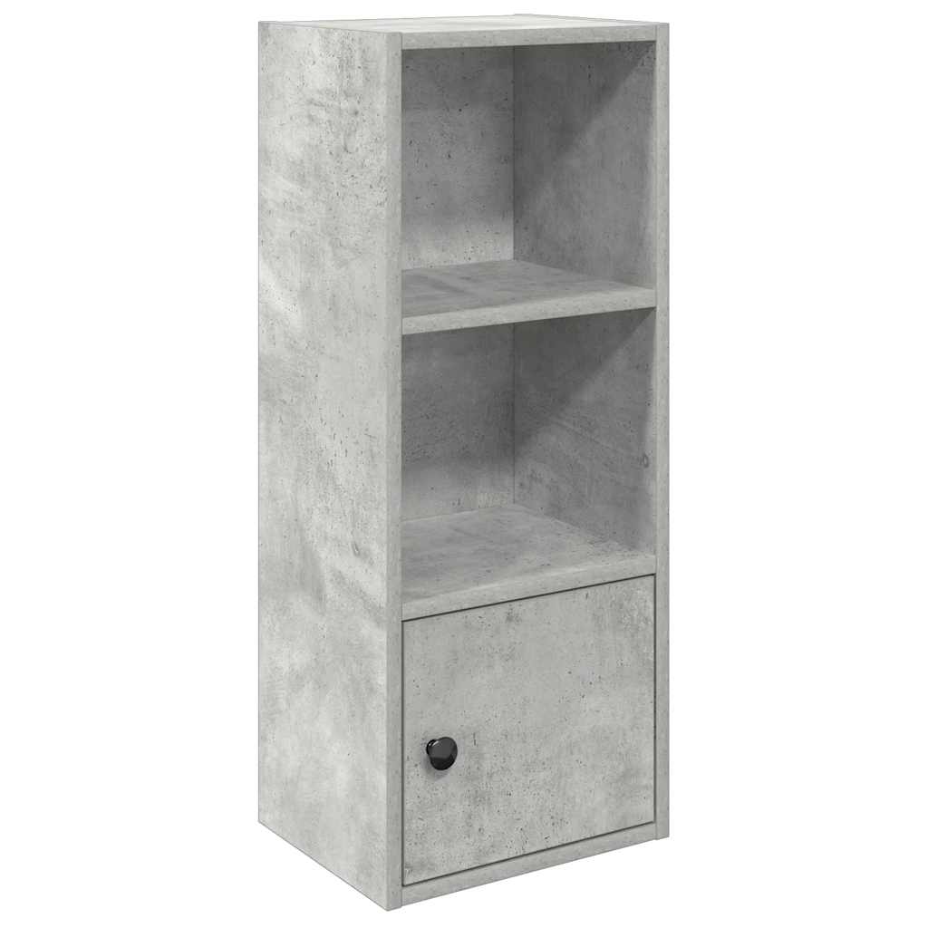 Bookshelf Concrete Grey 31x24x77 cm Wood Material