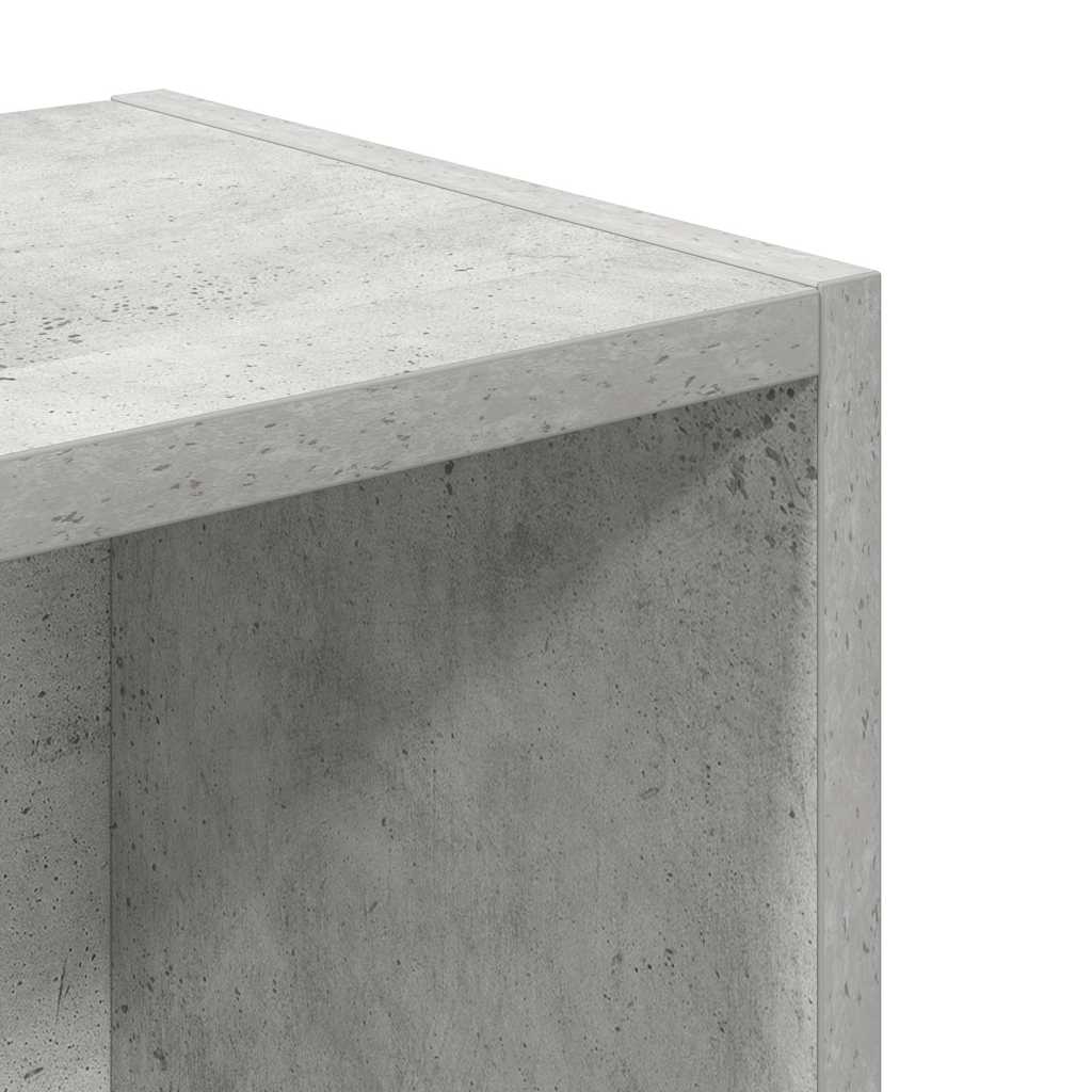 Bookshelf Concrete Grey 31x24x77 cm Wood Material