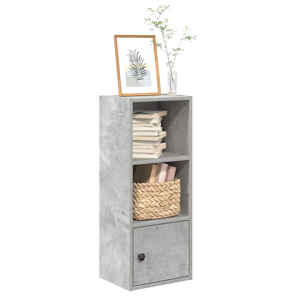 Bookshelf Concrete Grey 31x24x77 cm Wood Material