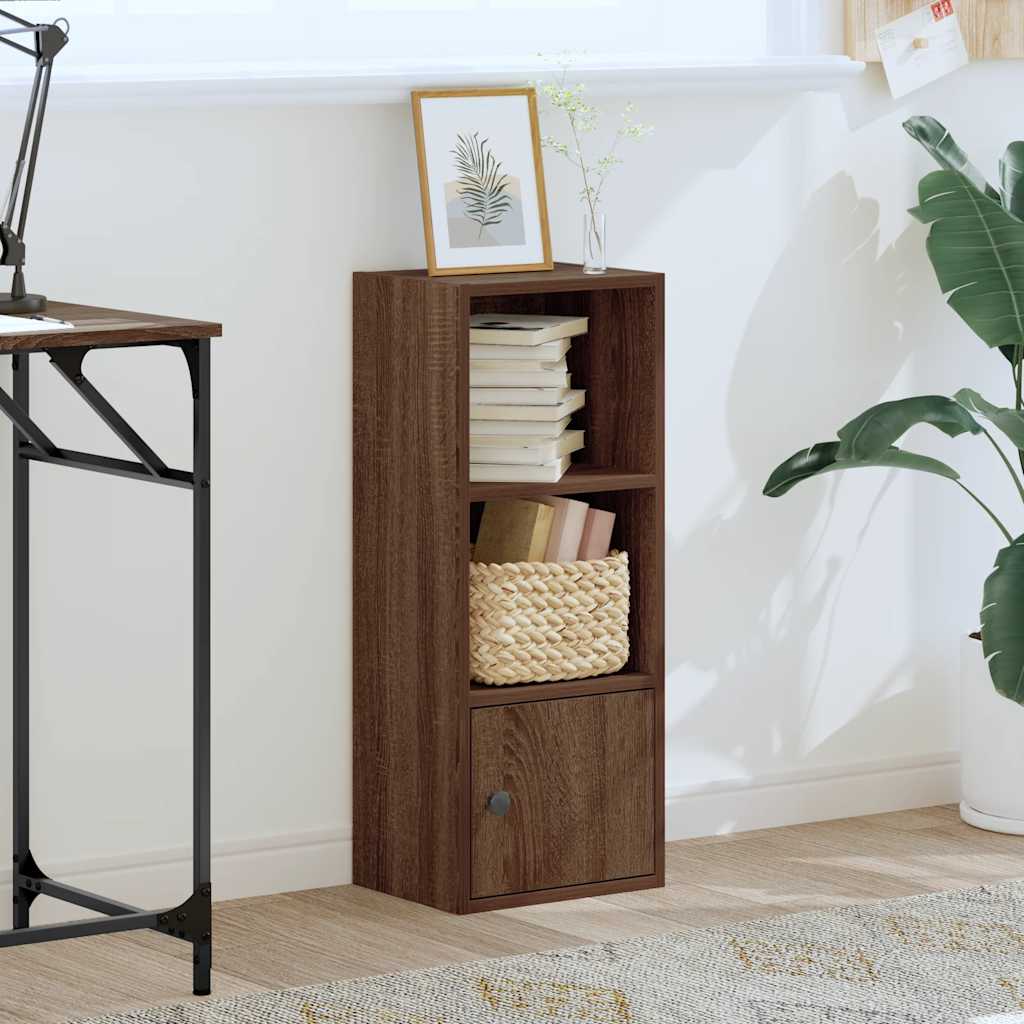 Bookshelf Brown Oak Look 31x24x77 cm Wood Material