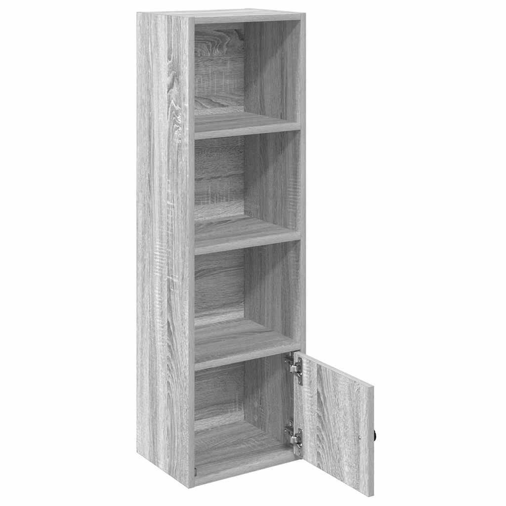 Bücherregal Grau Sonoma 31x24x102 cm Holzwerkstoff